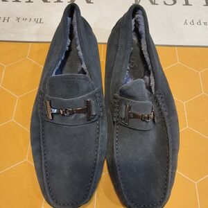 Tod's Gray Loafers Slip-Ons Classic Design